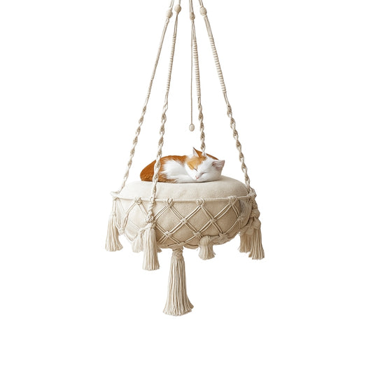 Handvävd Katt Hängmatta